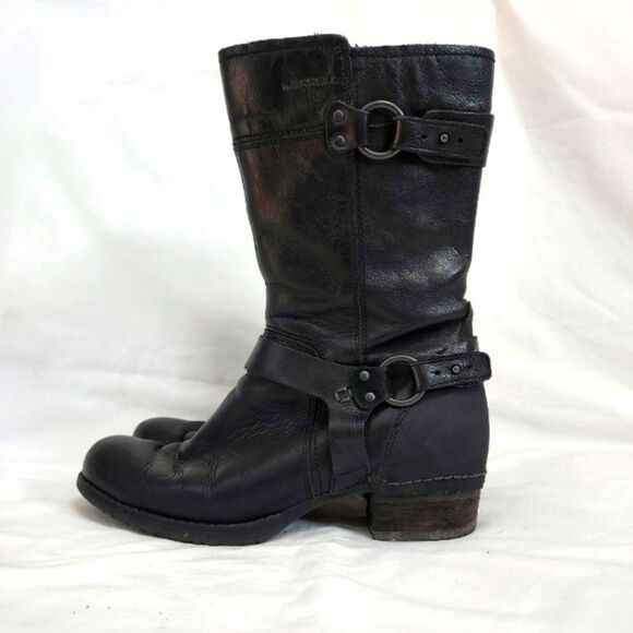 Merrell Shiloh Peak Moto Boots Black 7.5 - Picture 1 of 15